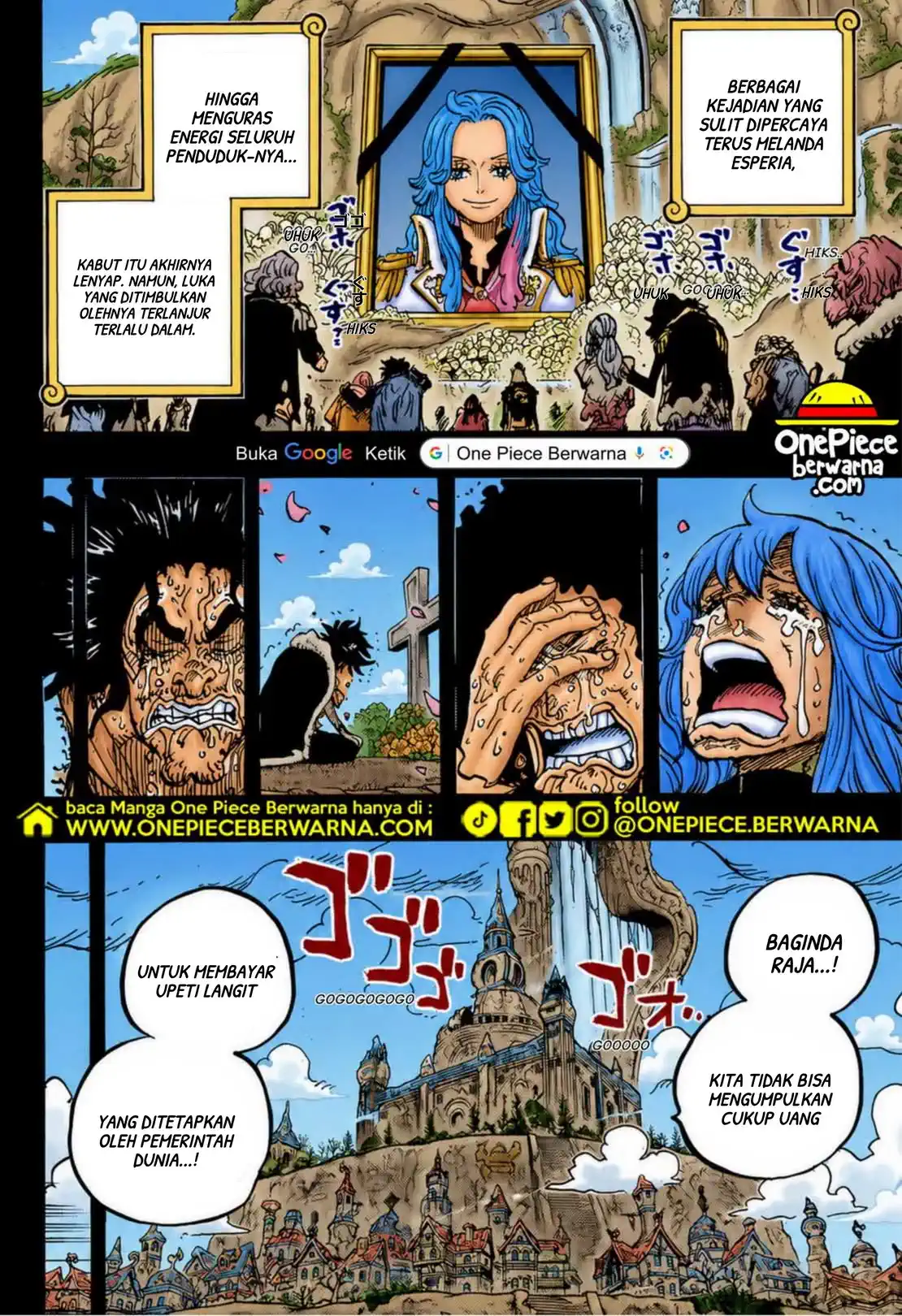 One Piece berwarna 1185 1186 1187 bahasa indonesia